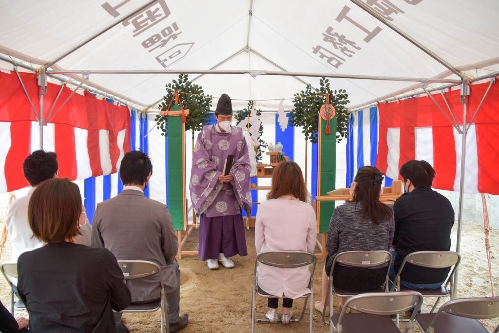 福岡県太宰府市07　注文住宅建築現場リポート①　～地鎮祭～