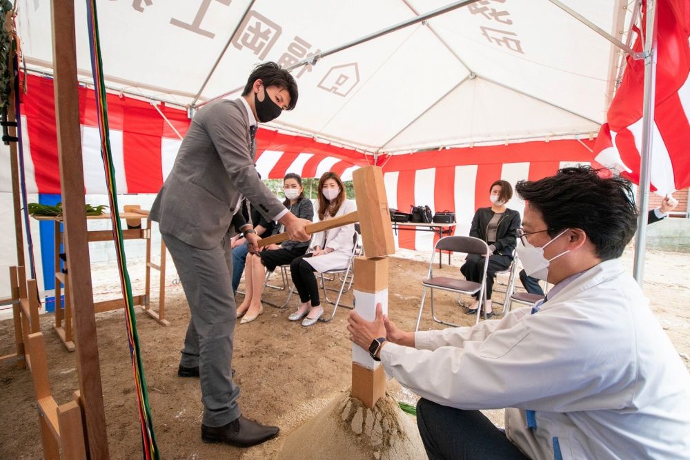 福岡県太宰府市07　注文住宅建築現場リポート①　～地鎮祭～