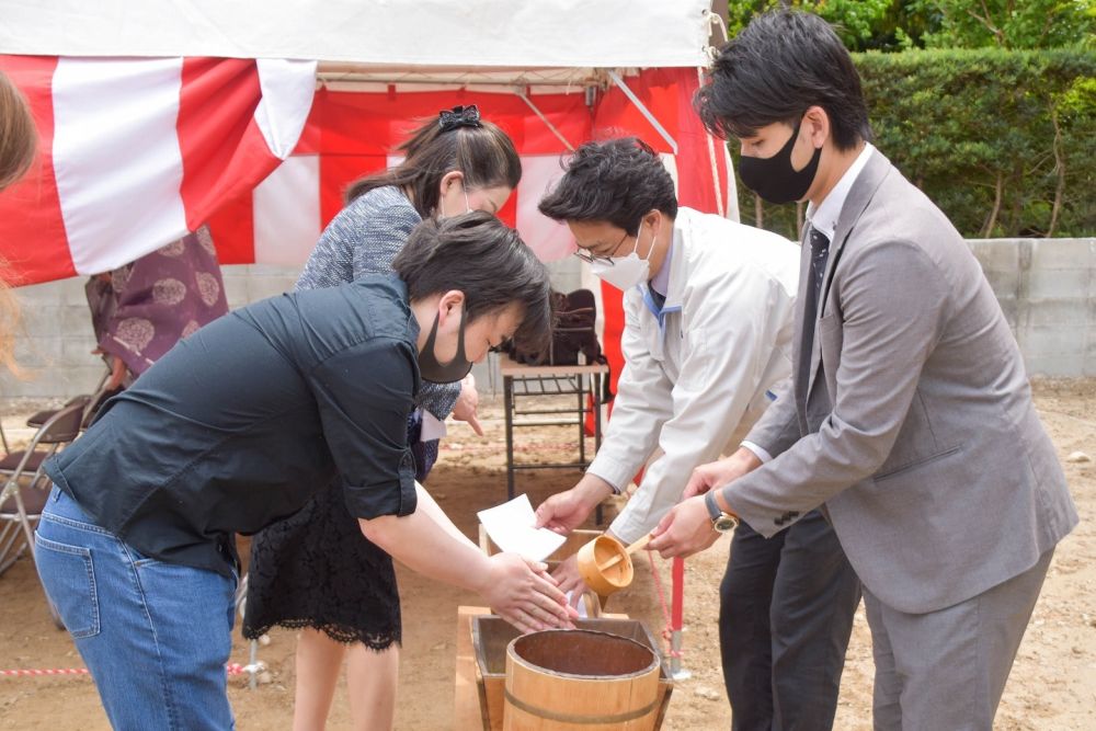 「太宰府市07」注文住宅現場リポート①【地鎮祭】