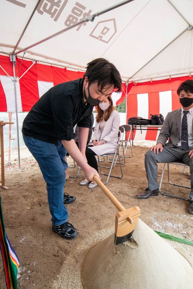 「太宰府市07」注文住宅現場リポート①【地鎮祭】
