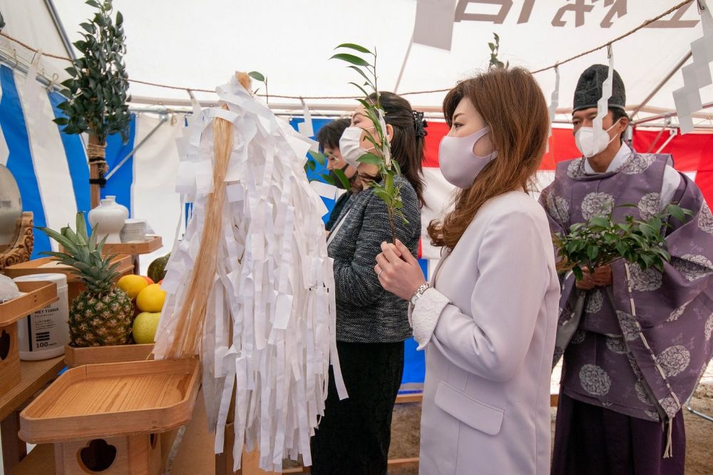 福岡県太宰府市07　注文住宅建築現場リポート①　～地鎮祭～