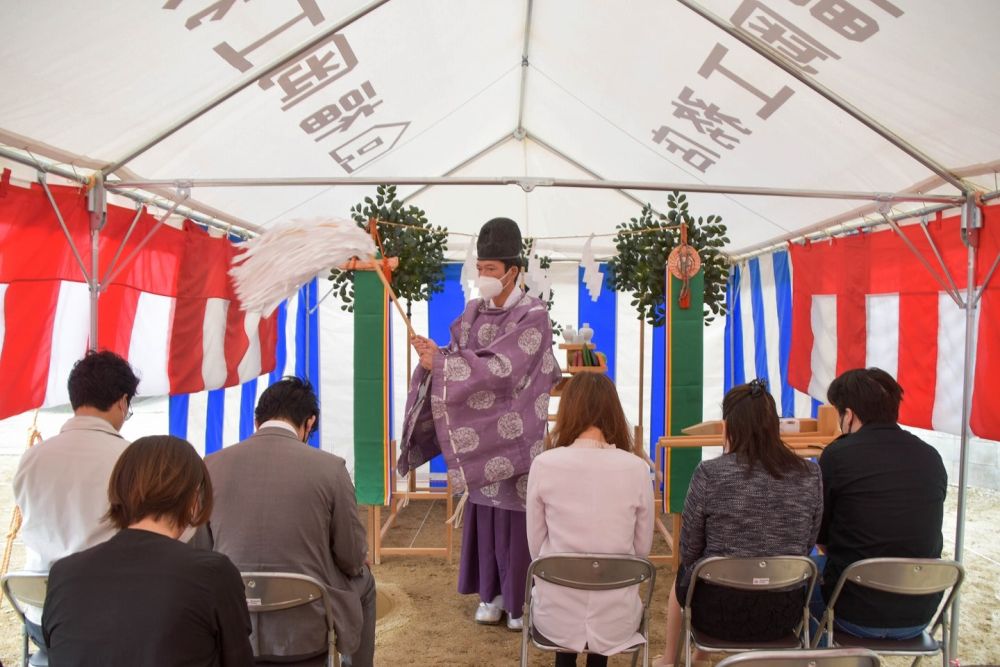 福岡県太宰府市07　注文住宅建築現場リポート①　～地鎮祭～