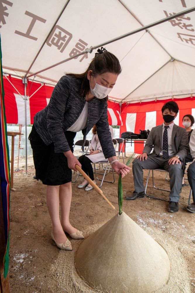 福岡県太宰府市07　注文住宅建築現場リポート①　～地鎮祭～