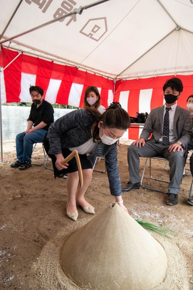 福岡県太宰府市07　注文住宅建築現場リポート①　～地鎮祭～