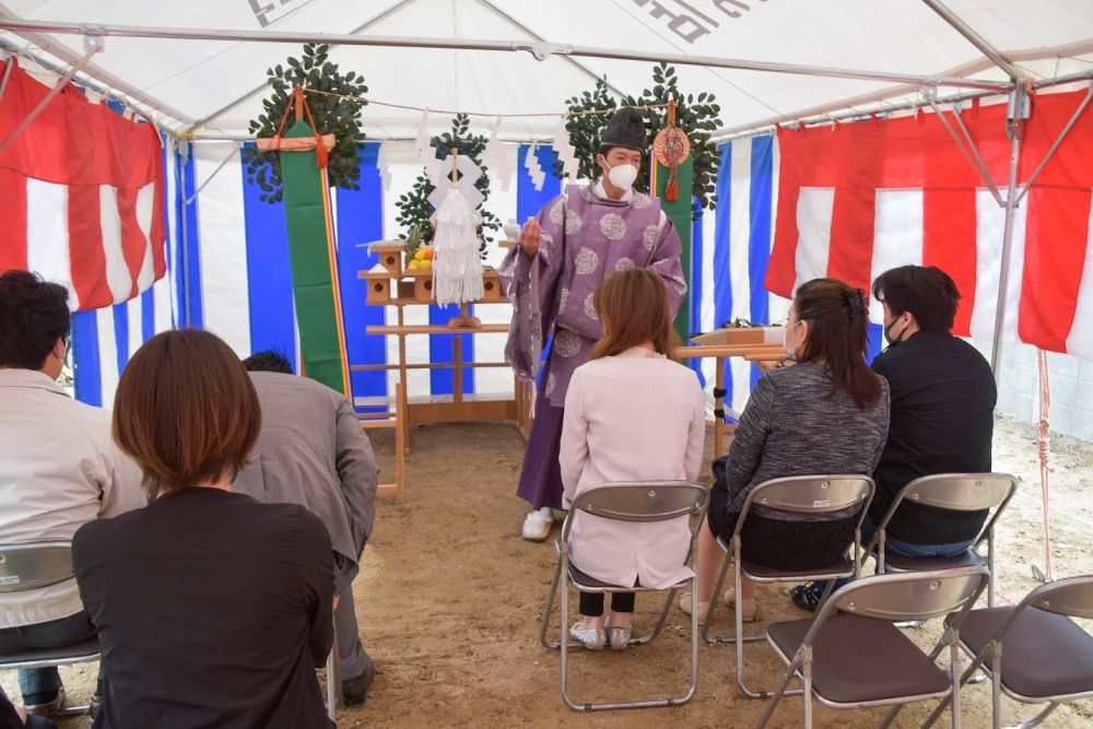 「太宰府市07」注文住宅現場リポート①【地鎮祭】