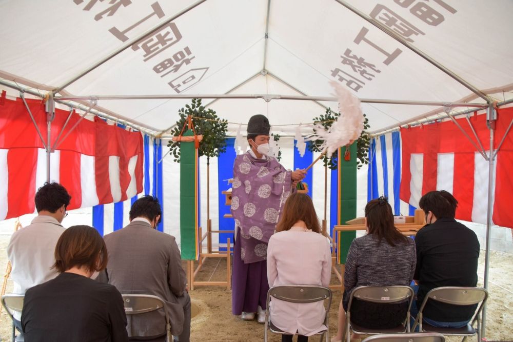 「太宰府市07」注文住宅現場リポート①【地鎮祭】
