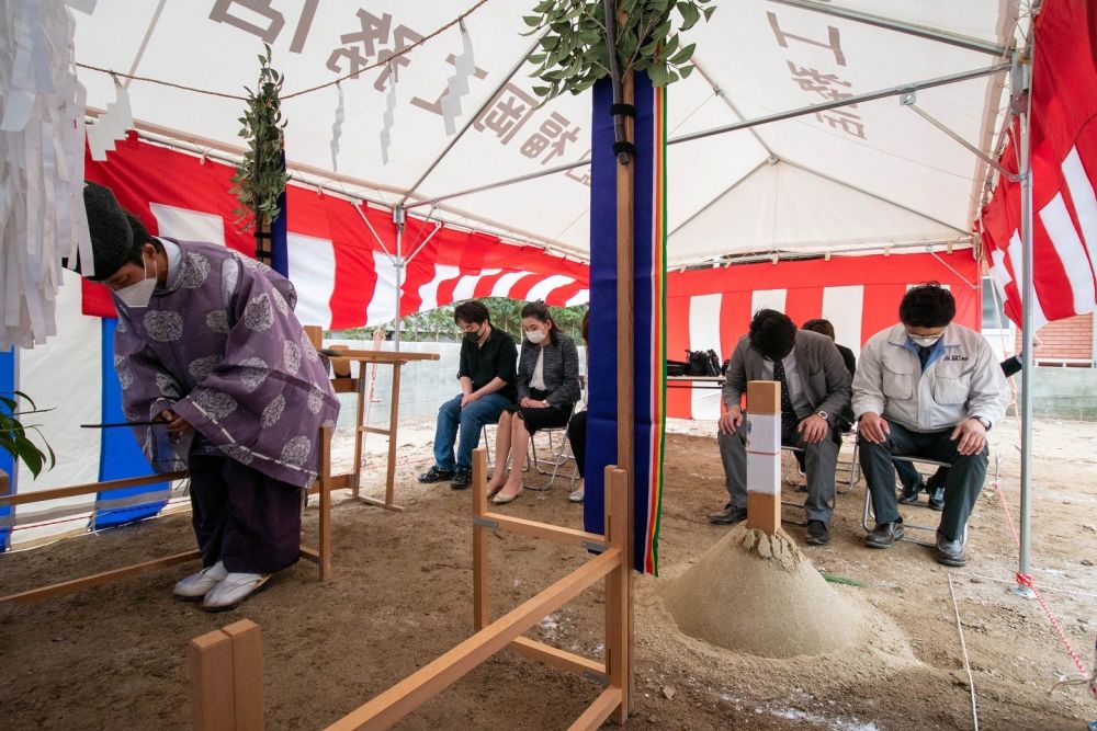 「太宰府市07」注文住宅現場リポート①【地鎮祭】