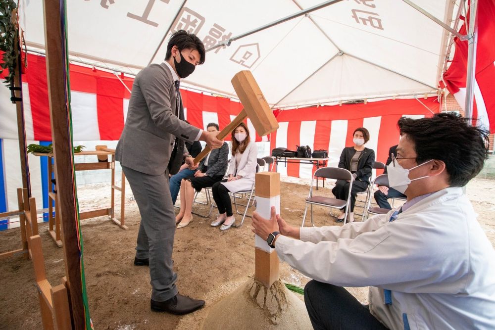 福岡県太宰府市07　注文住宅建築現場リポート①　～地鎮祭～