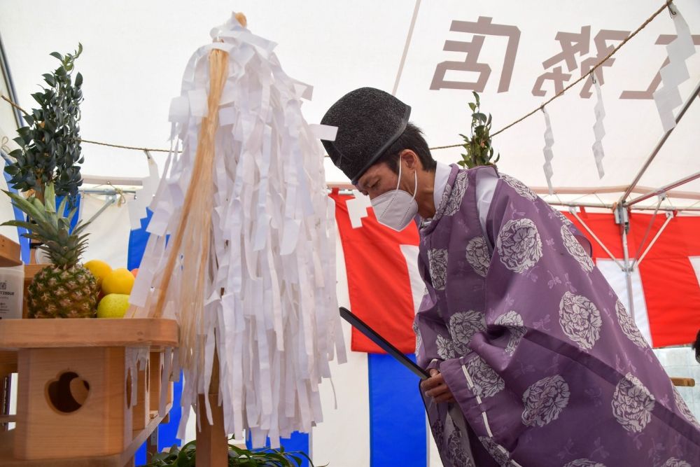 福岡県太宰府市07　注文住宅建築現場リポート①　～地鎮祭～