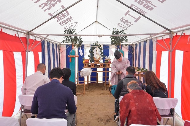 「福岡市南区17」注文住宅現場リポート①【地鎮祭】