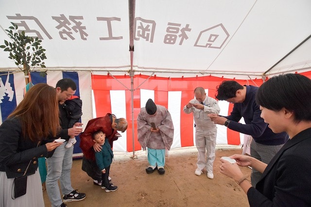 福岡市南区17　注文住宅建築現場リポート①　～地鎮祭～