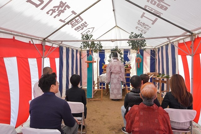 福岡市南区17　注文住宅建築現場リポート①　～地鎮祭～