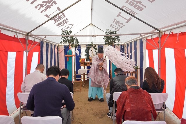 福岡市南区17　注文住宅建築現場リポート①　～地鎮祭～