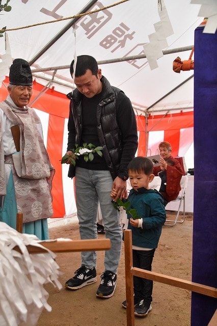 福岡市南区17　注文住宅建築現場リポート①　～地鎮祭～