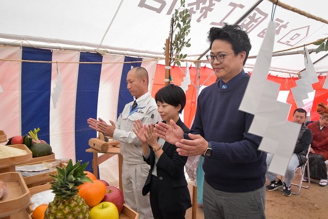 福岡市南区17　注文住宅建築現場リポート①　～地鎮祭～