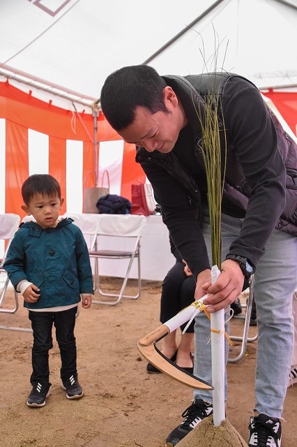 福岡市南区17　注文住宅建築現場リポート①　～地鎮祭～