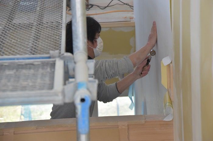 「三井郡大刀洗町02」注文住宅現場リポート⑪【内装工事】【クロス】