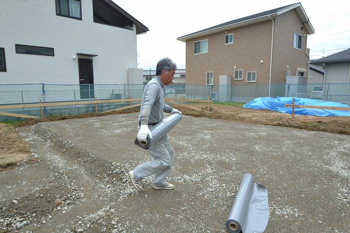 「福津市02」注文住宅現場リポート③【基礎工事】【砕石転圧】