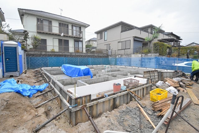 「太宰府市大佐野01」注文住宅現場リポート④【基礎工事】【出来方検査】
