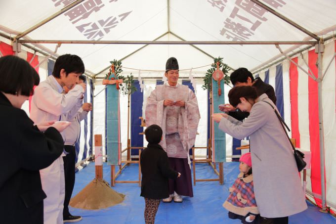 福岡市東区03　注文住宅建築現場リポート①　～地鎮祭～