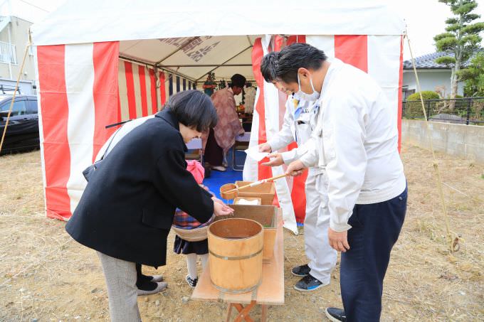 福岡市東区03　注文住宅建築現場リポート①　～地鎮祭～