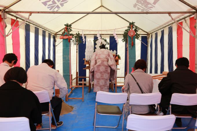 「福岡市東区03」注文住宅現場リポート①【地鎮祭】