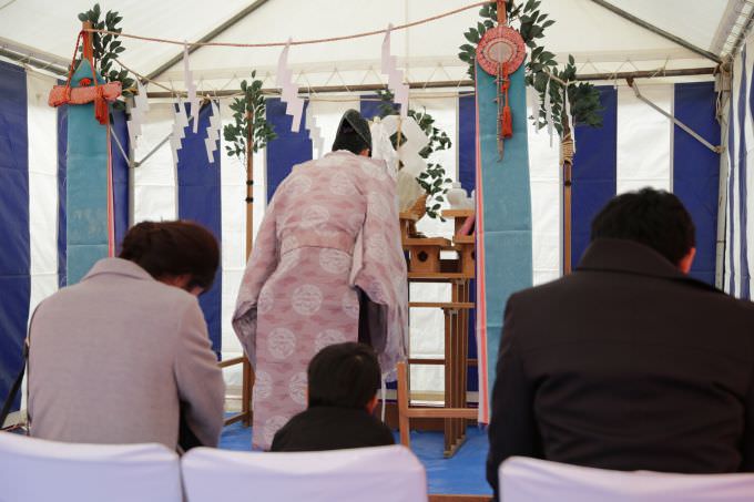 福岡市東区03　注文住宅建築現場リポート①　～地鎮祭～