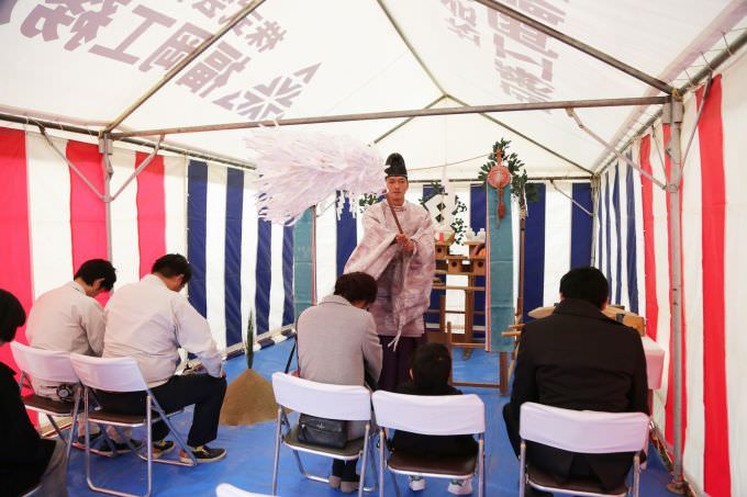 福岡市東区03　注文住宅建築現場リポート①　～地鎮祭～