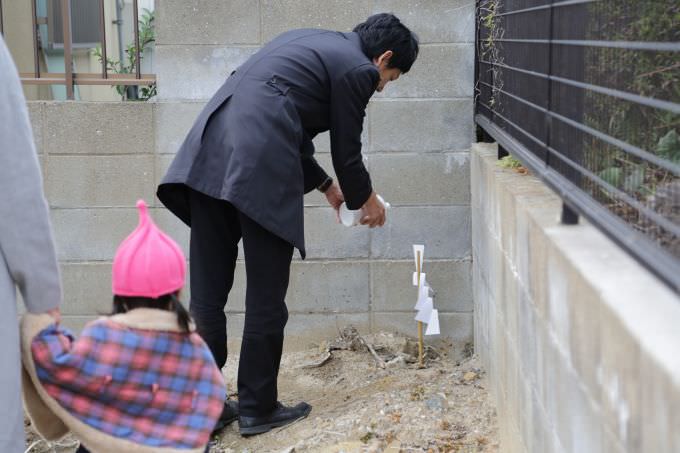 福岡市東区03　注文住宅建築現場リポート①　～地鎮祭～