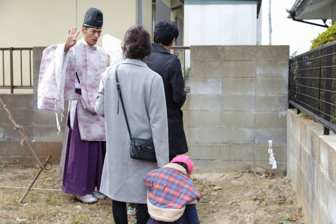 福岡市東区03　注文住宅建築現場リポート①　～地鎮祭～