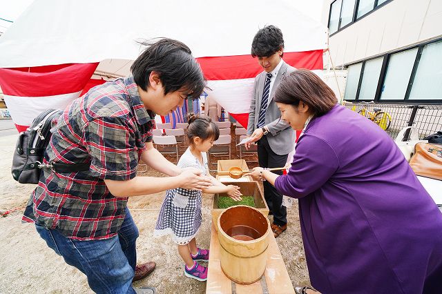 福岡市早良区曙01　注文住宅建築現場リポート①　～地鎮祭～