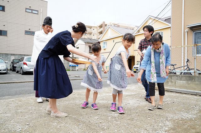 福岡市早良区曙01　注文住宅建築現場リポート①　～地鎮祭～