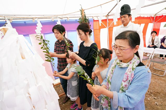「福岡市早良区曙01」注文住宅現場リポート①【地鎮祭】