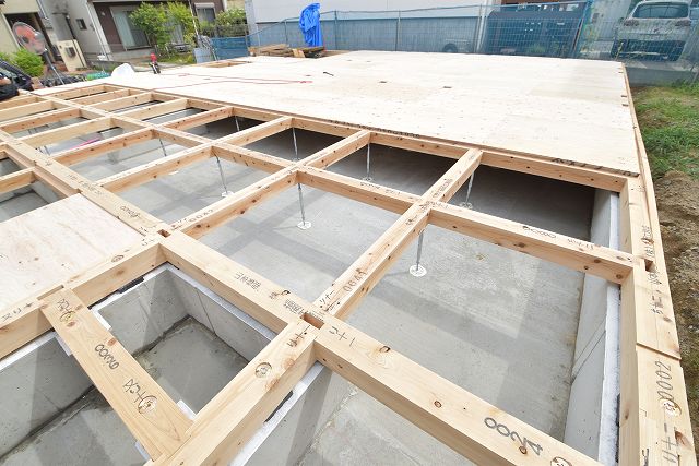 「筑紫野市06」注文住宅現場リポート③【木工事】【土台敷き】