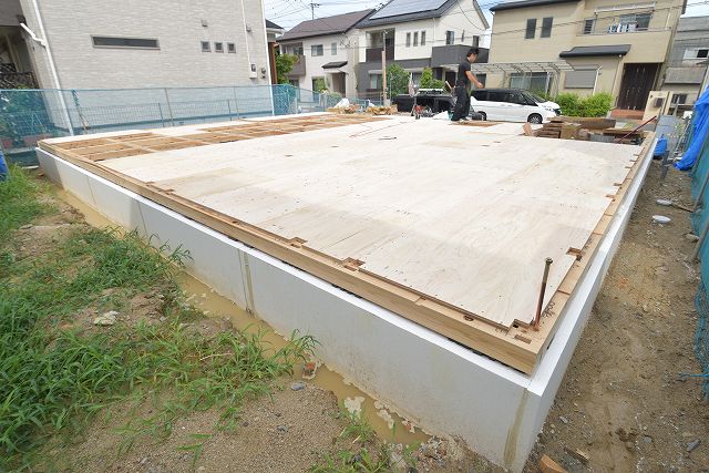 「筑紫野市06」注文住宅現場リポート③【木工事】【土台敷き】