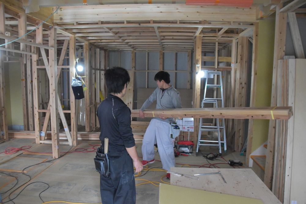 「太宰府市06」注文住宅現場リポート⑦【木工事】【床材】