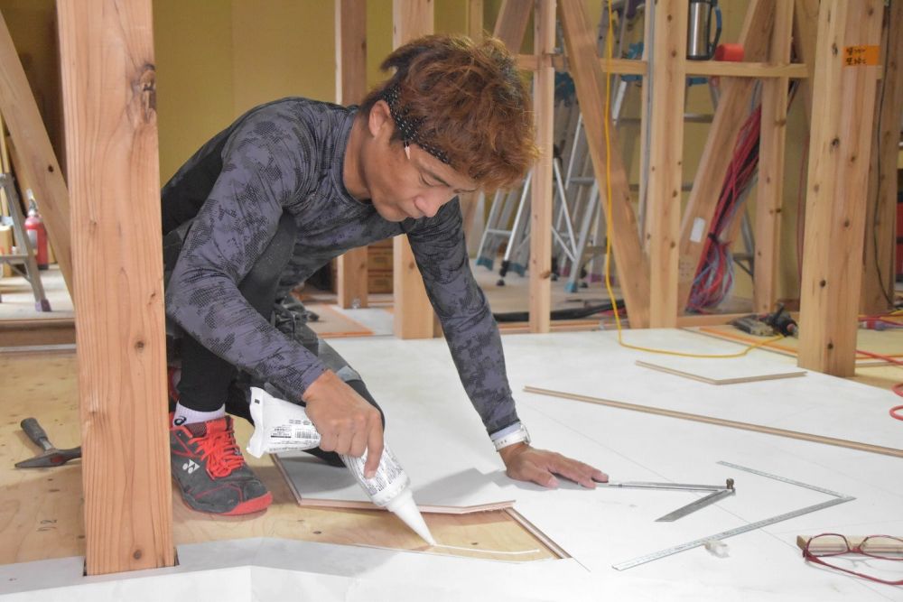 「福岡市南区24」注文住宅現場リポート⑧【木工事】【床材】
