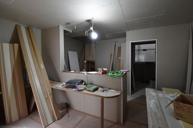 「福岡市中央区03」注文住宅現場リポート⑩【木工事】【石膏ボード】