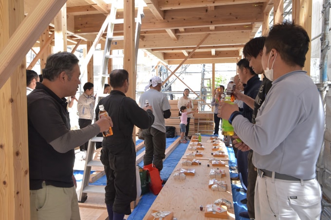 「福岡市南区08」注文住宅現場リポート④【上棟式】