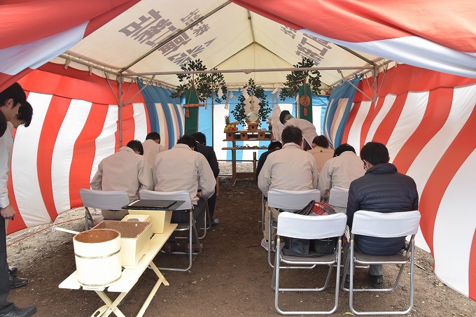「福岡市南区五十川02」注文住宅現場リポート①【地鎮祭】