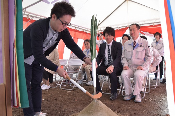 「福岡市南区五十川02」注文住宅現場リポート①【地鎮祭】