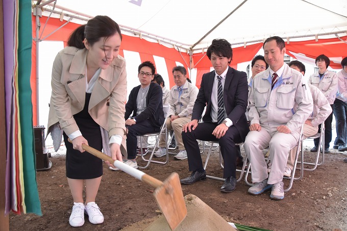 福岡市南区五十川02　注文住宅建築現場リポート①　～地鎮祭～