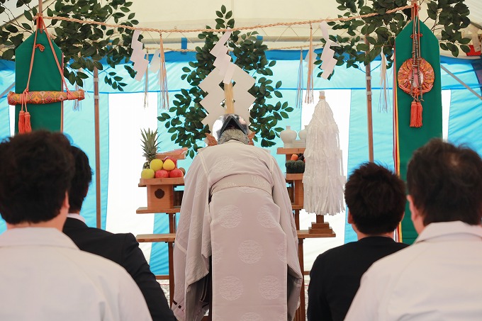 「福岡市南区五十川02」注文住宅現場リポート①【地鎮祭】