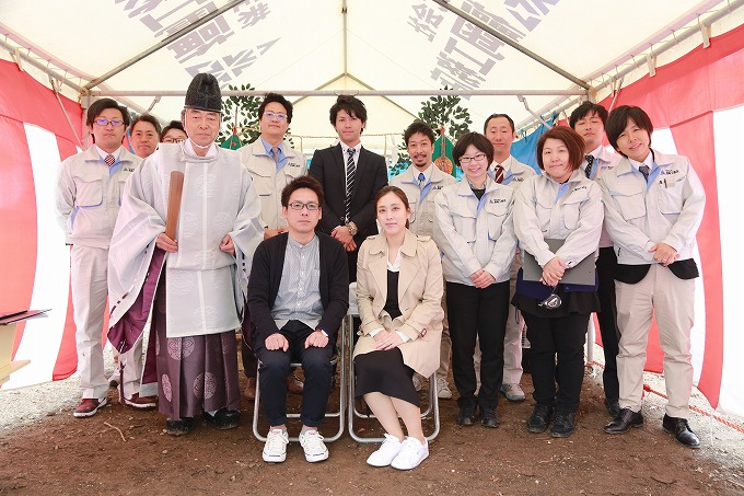 福岡市南区五十川02　注文住宅建築現場リポート①　～地鎮祭～