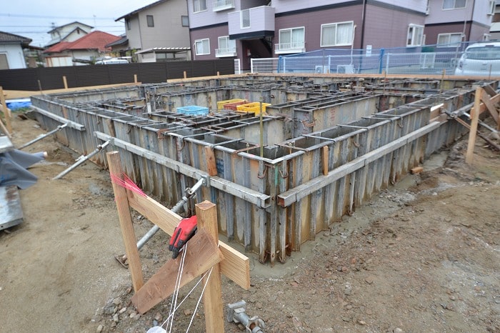 「福岡市西区千里01」注文住宅現場リポート③【基礎工事】【立ち上がりコン】