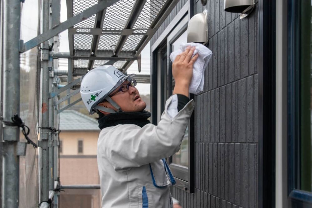 福岡県古賀市07　注文住宅建築現場リポート⑥　～木工事・石膏ボード貼り～