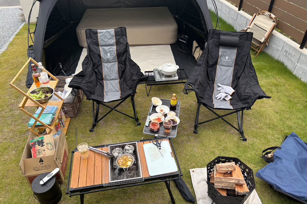 おっ!フォトコンテスト賞品贈呈その後 お家キャンプ